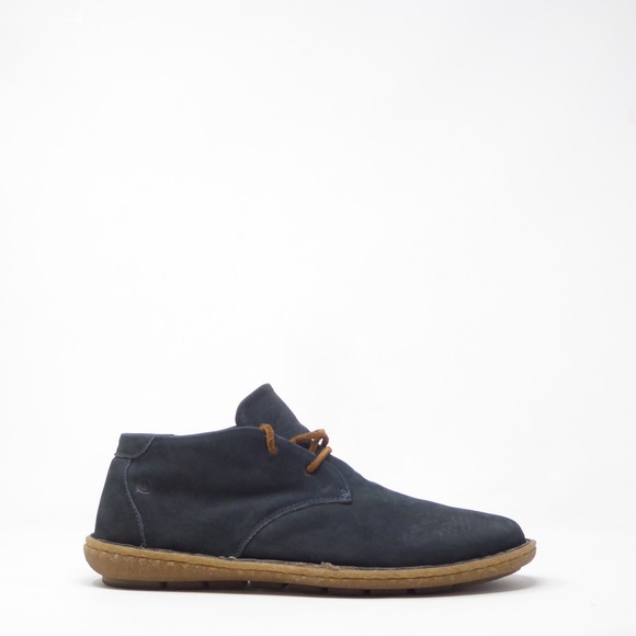 Born Shoes - Born Nuala II Womens Chukka Boots Navy Blue Leather Lace Up BR006253 10